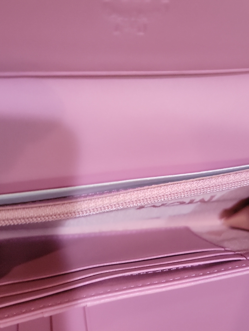 MCM NWOT Pink Wallet with Gold Accents FULL INCLUSSION - Picture 10 of 11